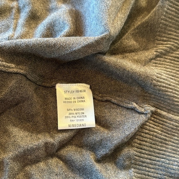 Ter a rose gray long knitted cardigan NWT M - Picture 11 of 12